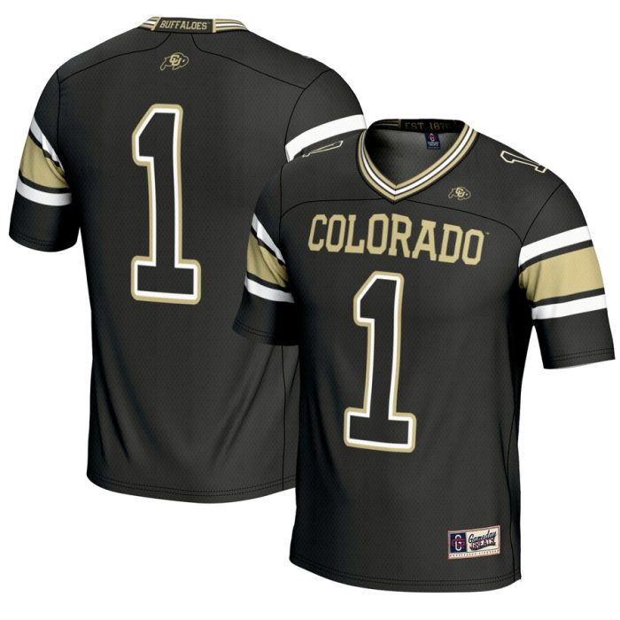 #1 Colorado Buffaloes GameDay Greats Endzone Football Jersey - Black