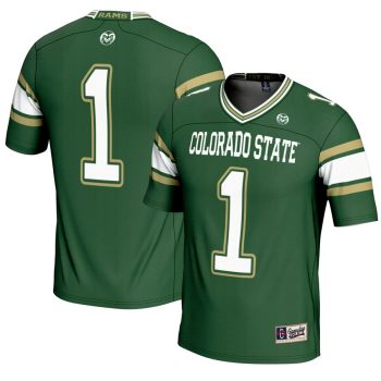 #1 Colorado State Rams GameDay Greats Endzone Football Jersey - Green