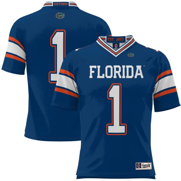 #1 Florida Gators GameDay Greats Football Jersey - Royal