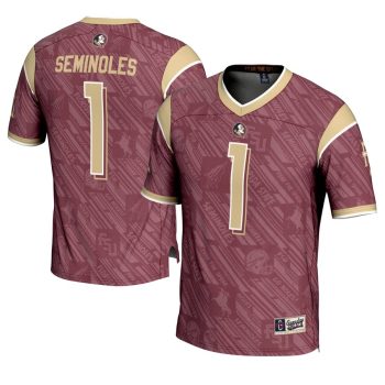 #1 Florida State Seminoles GameDay Greats Youth Highlight Print Football Fashion Jersey - Garnet