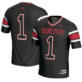 #1 Fresno State Bulldogs GameDay Greats Endzone Football Jersey - Black