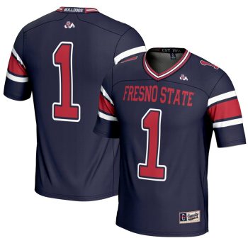 #1 Fresno State Bulldogs GameDay Greats Endzone Football Jersey - Navy