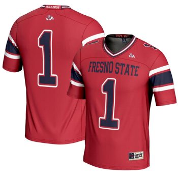 #1 Fresno State Bulldogs GameDay Greats Endzone Football Jersey - Red