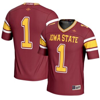 #1 Iowa State Cyclones GameDay Greats Youth Endzone Football Jersey - Cardinal