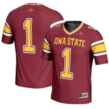 #1 Iowa State Cyclones GameDay Greats Youth Football Jersey - Cardinal