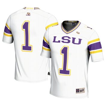 #1 LSU Tigers GameDay Greats Youth Football Jersey- White