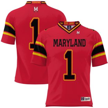 #1 Maryland Terrapins GameDay Greats Football Jersey - Red