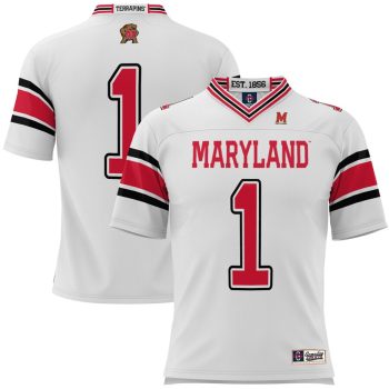 #1 Maryland Terrapins GameDay Greats Football Jersey - White