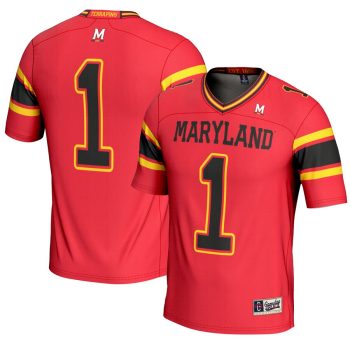 #1 Maryland Terrapins GameDay Greats Youth Football Jersey - Red