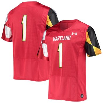 #1 Maryland Terrapins Under Armour Replica Jersey - Red