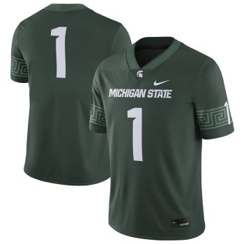 #1 Michigan State Spartans Football Game Jersey - Green