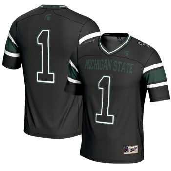 #1 Michigan State Spartans GameDay Greats Youth Endzone Football Jersey - Black