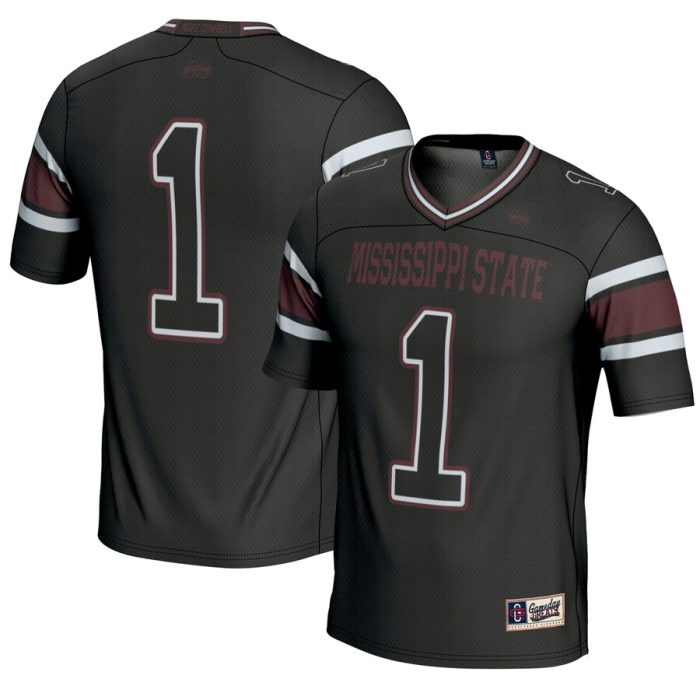 #1 Mississippi State Bulldogs GameDay Greats Endzone Football Jersey - Black