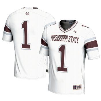 #1 Mississippi State Bulldogs GameDay Greats Football Jersey - White