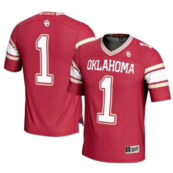#1 Oklahoma Sooners GameDay Greats Football Jersey - Crimson