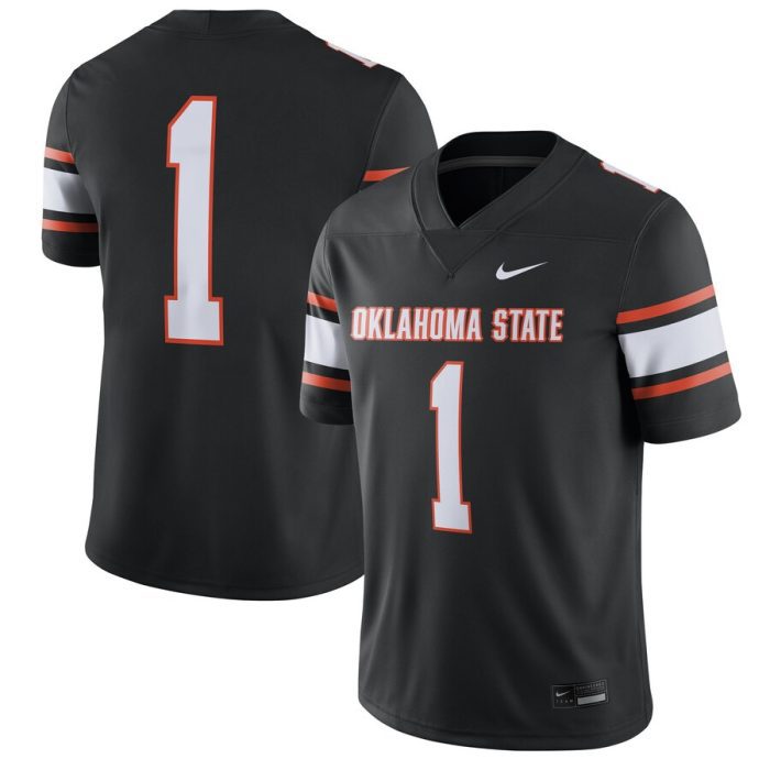 #1 Oklahoma State Cowboys Game Jersey - Black