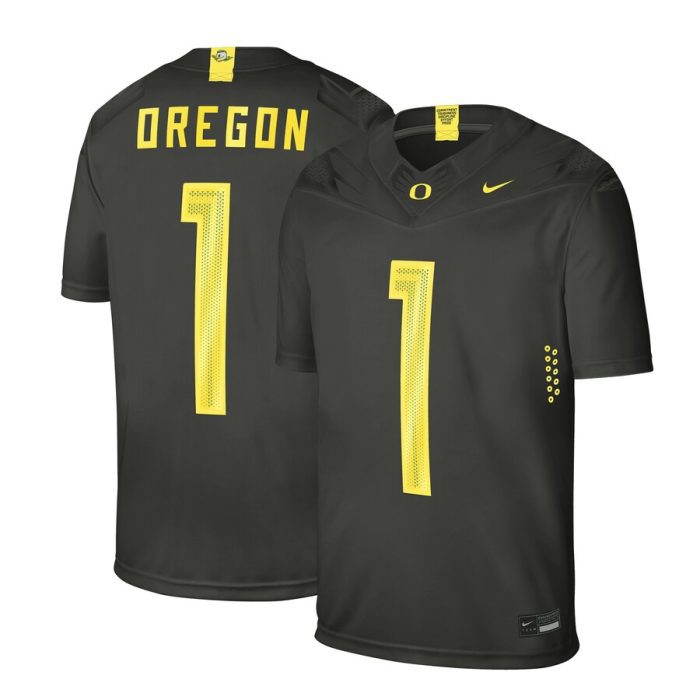 #1 Oregon Ducks Alternate Game Jersey - Sequoia