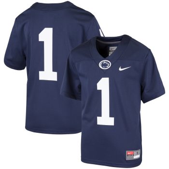 #1 Penn State Nittany Lions Youth Team Replica Football Jersey - Navy