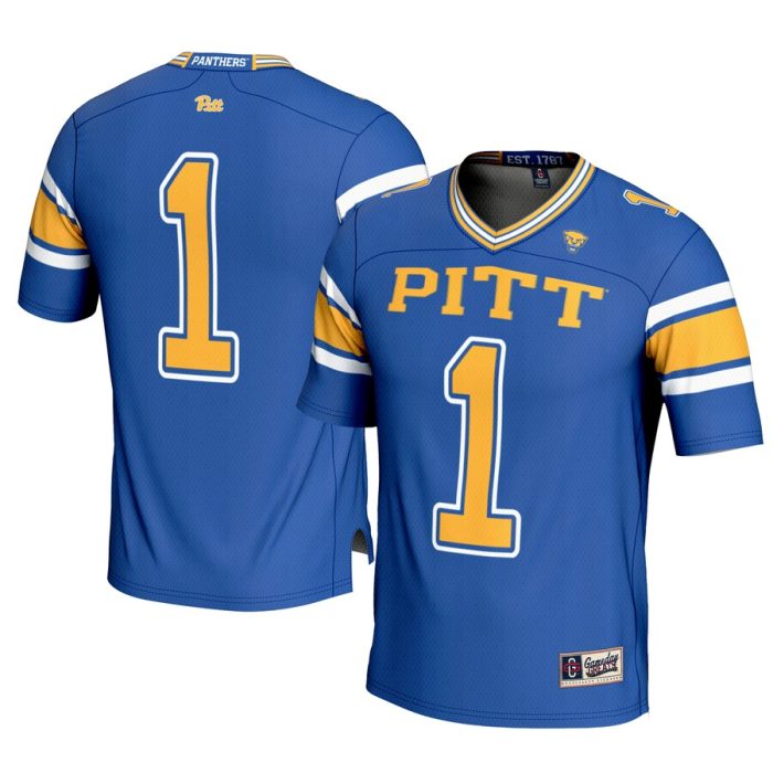 #1 Pitt Panthers GameDay Greats Youth Football Jersey - Royal