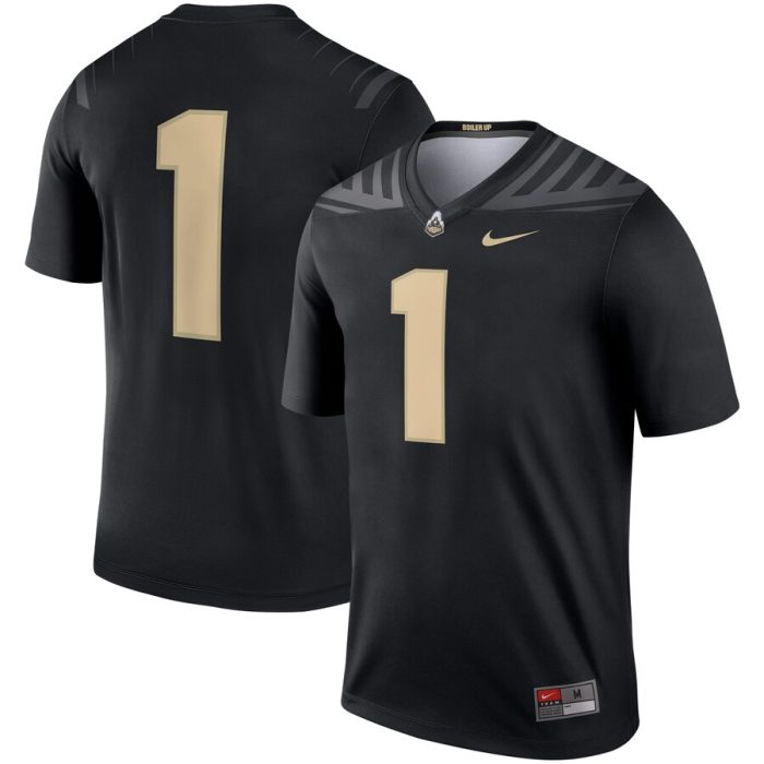 #1 Purdue Boilermakers Legend Jersey - Black