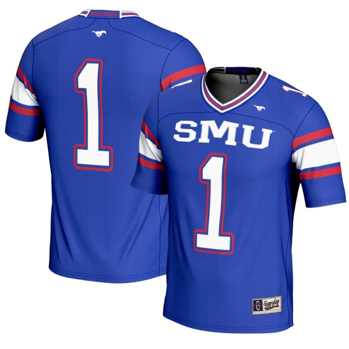 #1 SMU Mustangs GameDay Greats Endzone Football Jersey - Royal