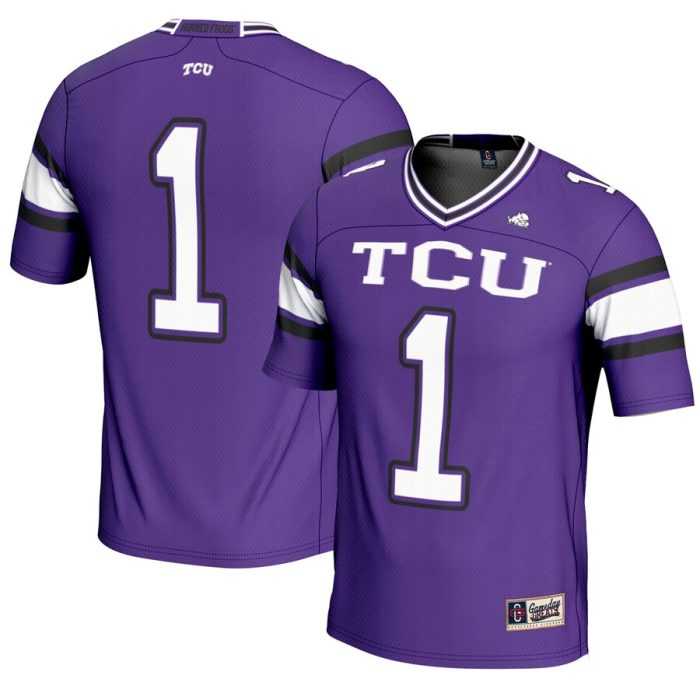 #1 TCU Horned Frogs GameDay Greats Endzone Football Jersey - Purple