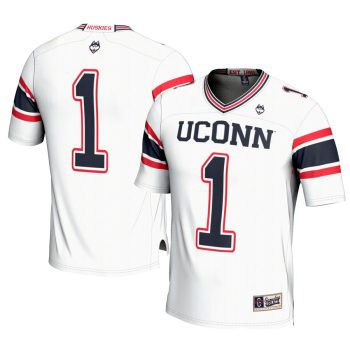 #1 UConn Huskies GameDay Greats Youth Football Jersey - White