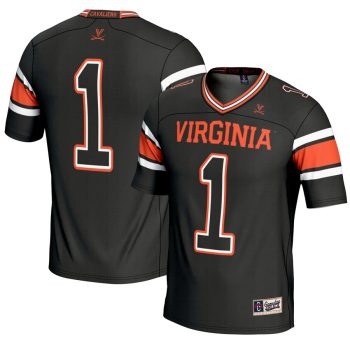 #1 Virginia Cavaliers GameDay Greats Youth Endzone Football Jersey - Black
