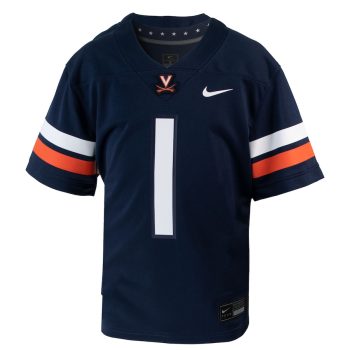 #1 Virginia Cavaliers Youth 1st Armored Division Old Ironsides Untouchable Football Jersey - Navy