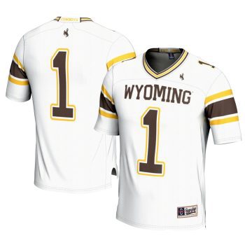 #1 Wyoming Cowboys GameDay Greats Football Jersey - White