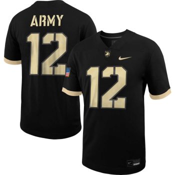 #12 Army Black Knights Untouchable Football Jersey - Black