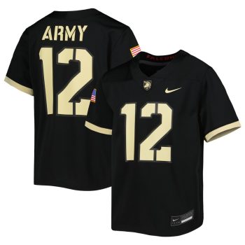#12 Army Black Knights Youth 1st Armored Division Old Ironsides Untouchable Football Jersey - Black