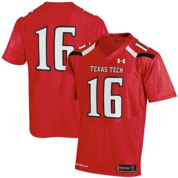#16 Texas Tech Red Raiders Under Armour Replica Jersey - Red