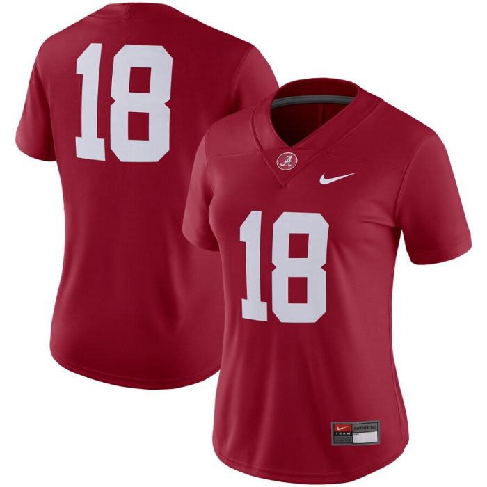 #18 Alabama Crimson Tide Women's Game Jersey - Crimson