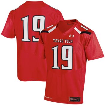 #19 Texas Tech Red Raiders Under Armour Replica Jersey - Red