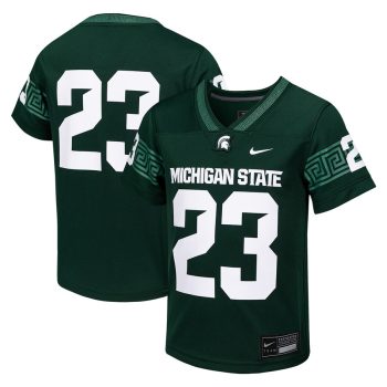#23 Michigan State Spartans Youth Untouchable Replica Game Jersey - Green
