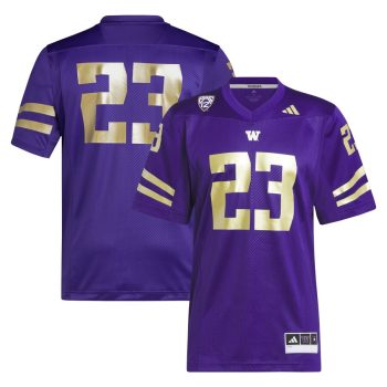 #23 Washington Huskies adidas 2023 Premier Jersey - Purple