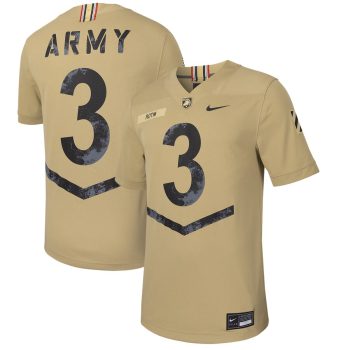 #3 Army Black Knights 2023 Rivalry Collection Untouchable Football Replica Jersey - Tan