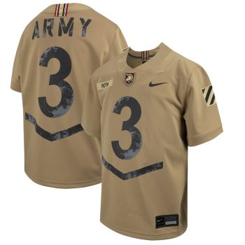 #3 Army Black Knights Youth 2023 Rivalry Collection Game Jersey - Tan
