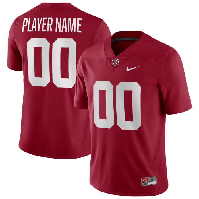 Alabama Crimson Tide NFL Alumni Pick-A-Player Game Jersey - Crimson