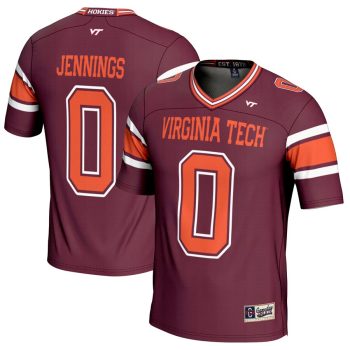 Ali Jennings Virginia Tech Hokies GameDay Greats NIL Player Football Jersey - Maroon