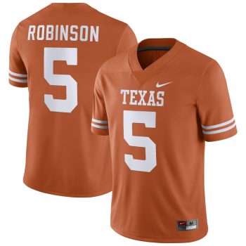 Bijan Robinson Texas Longhorns Player Game Jersey - Texas Orange