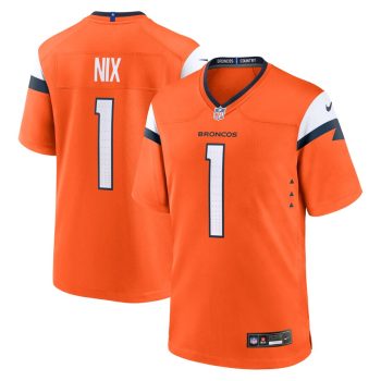 Bo Nix Denver Broncos 2024 NFL Draft First Round Pick Player Game Jersey - Orange