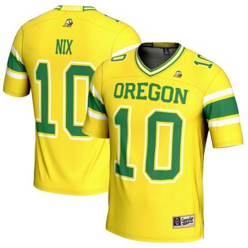 Bo Nix Oregon Ducks GameDay Greats NIL Player Football Jersey - Yellow