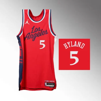Bones Hyland Statement Edition Swingman Red Los Angeles Clippers 2024-25 Jersey