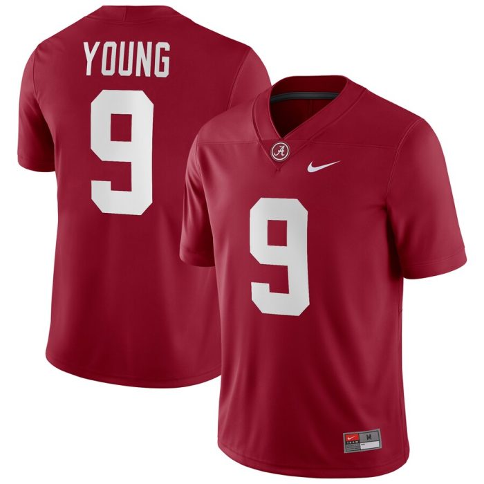 Bryce Young Alabama Crimson Tide Player Game Jersey - Crimson