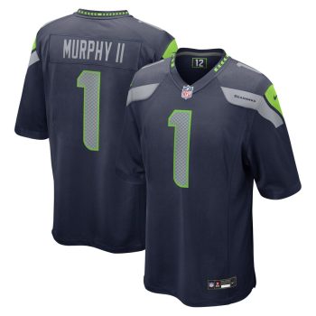 Byron Murphy II Seattle Seahawks 2024 NFL Draft First Round Pick Player Game Jersey - College Navy