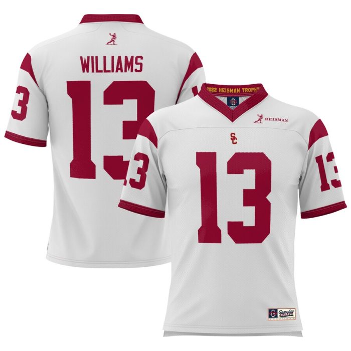 Caleb Williams USC Trojans GameDay Greats Youth Heisman Memorial Jersey Lightweight- White