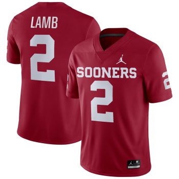 CeeDee Lamb Oklahoma Sooners Jordan Brand Player Game Jersey - Crimson