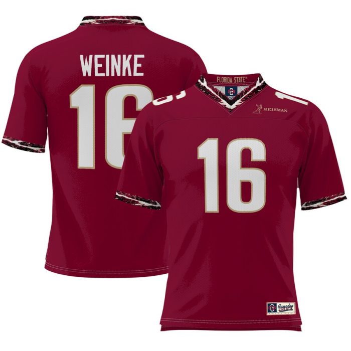 Chris Weinke Florida State Seminoles Heisman Football Jersey - Garnet